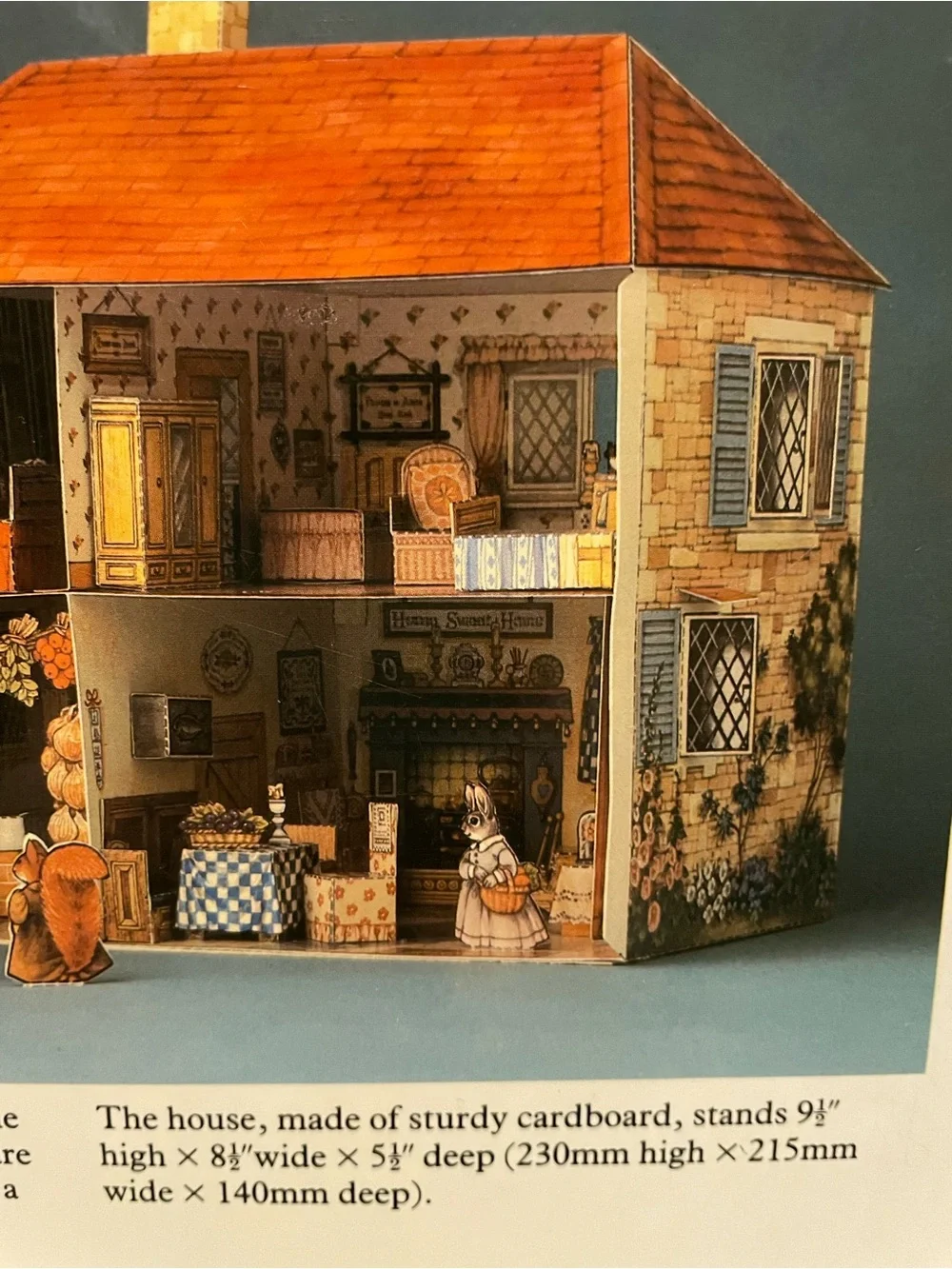 Little Grey Rabbit's House Model Kit. Devised and painted by Faith Jaques. 1982